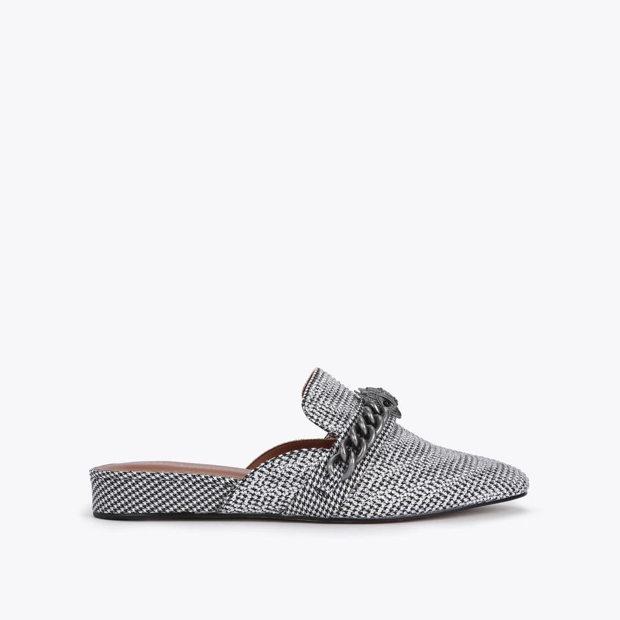 CHELSEA MULE Houndstooth Slip On Mules by KURT GEIGER LONDON
