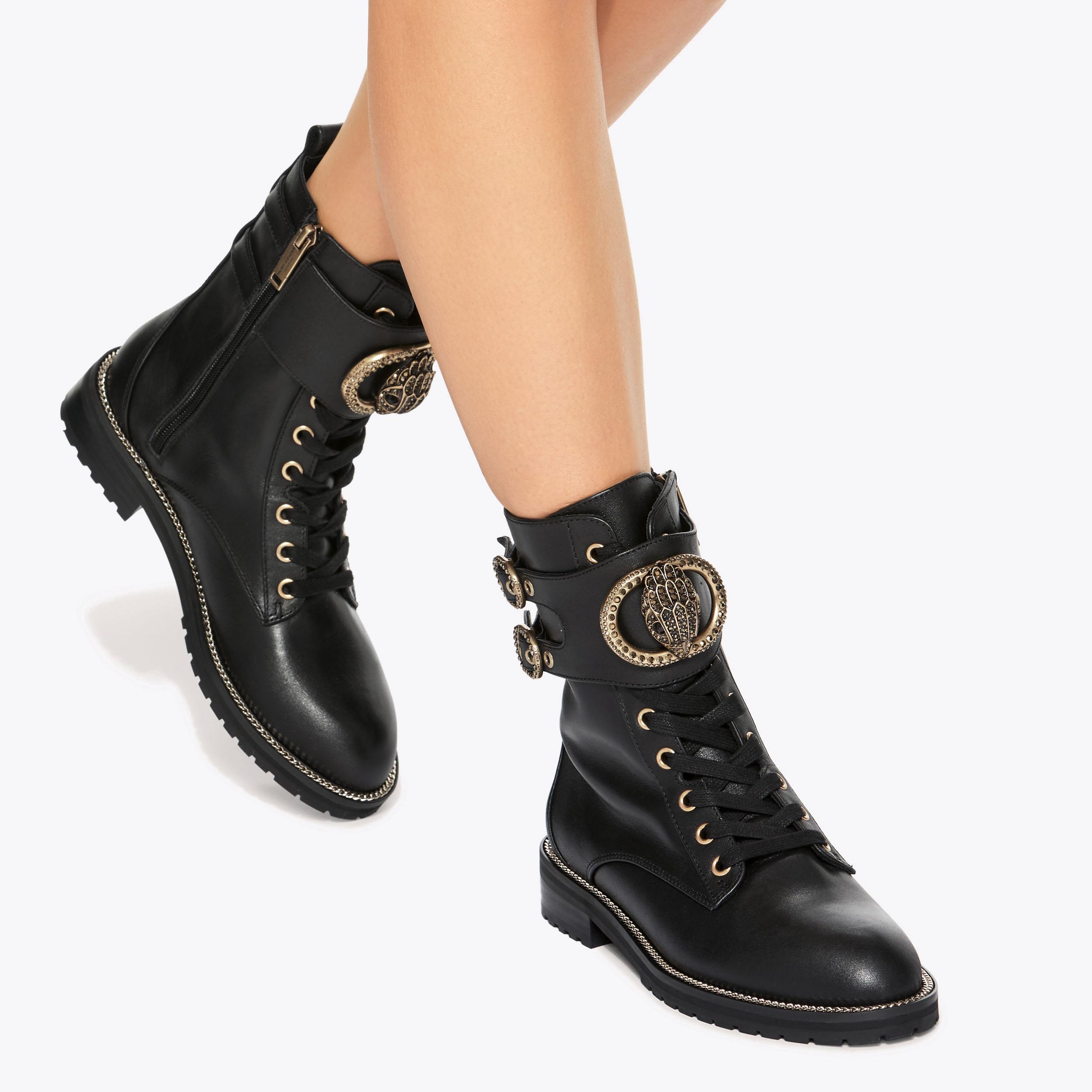 STOOP CHELSEA BIKER Black Chelsea Biker Boot by KURT GEIGER LONDON