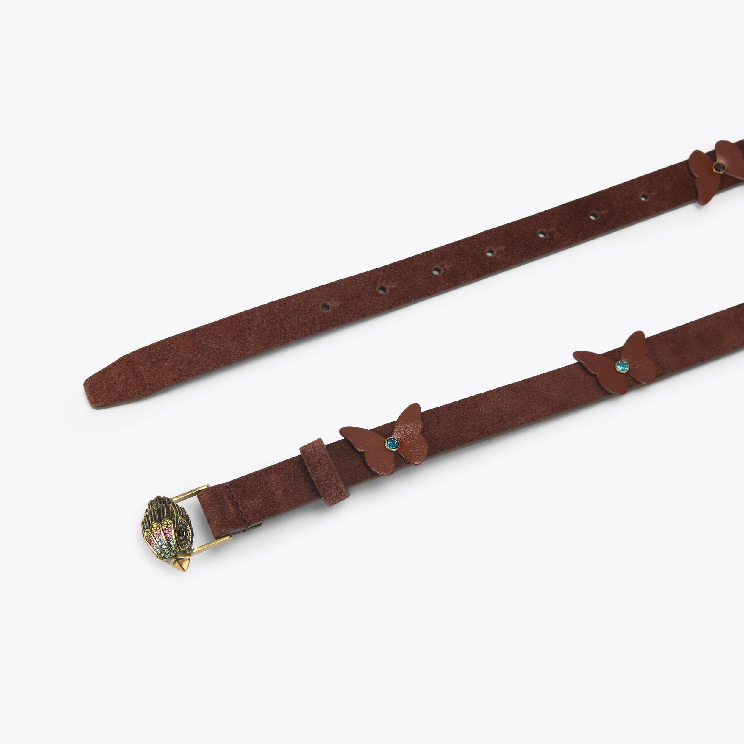 20 EAGLE BELT Brown Eagle Belt by Kurt Geiger London