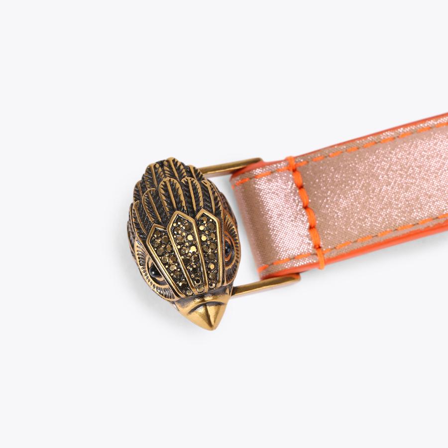 20 EAGLE BELT Orange Pink Wave Belt by Kurt Geiger London