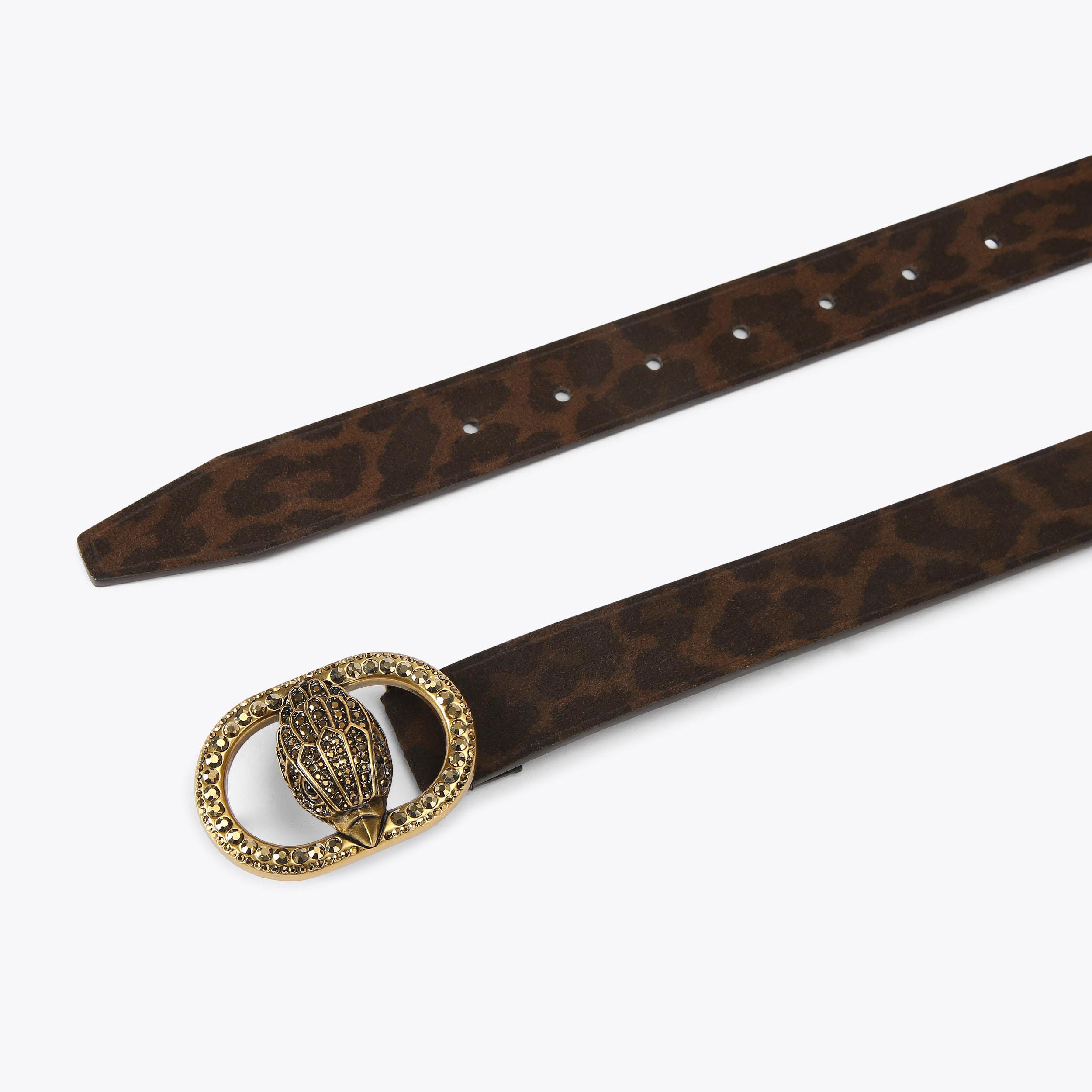 Chelsea Belt - Brown Leather Designer Belt | Kurt Geiger