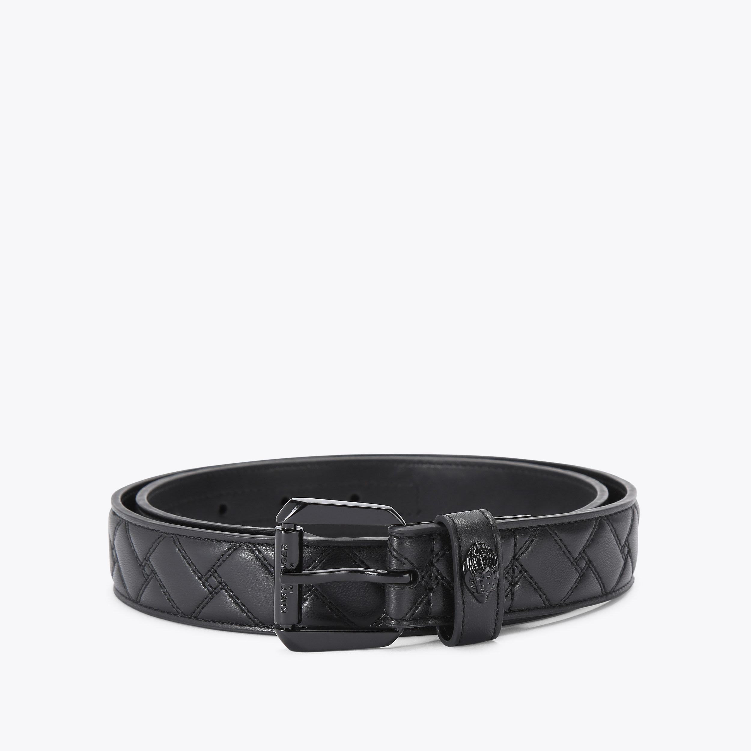 Kurt Geiger Black Leather Belt. S-M sm-kensington-beltbag-dr-black  main image 2