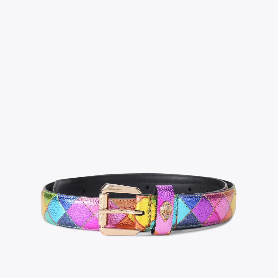 Kurt Geiger Women\'s Multicolor Leather Belt - Pink/Orange/Blue Kurt Geiger London Stained Glass Leather Belt | Nordstrom main image 2