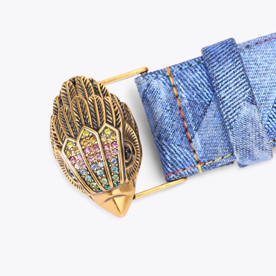 Kensington 38 Denim Belt | Find Your Fit | Kurt Geiger