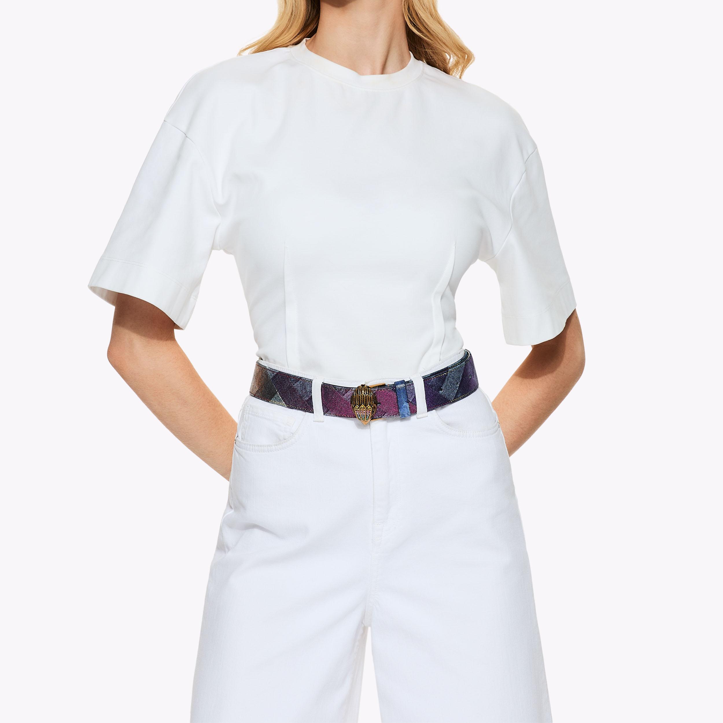 Kensington 38 Denim Belt | Find Your Fit | Kurt Geiger