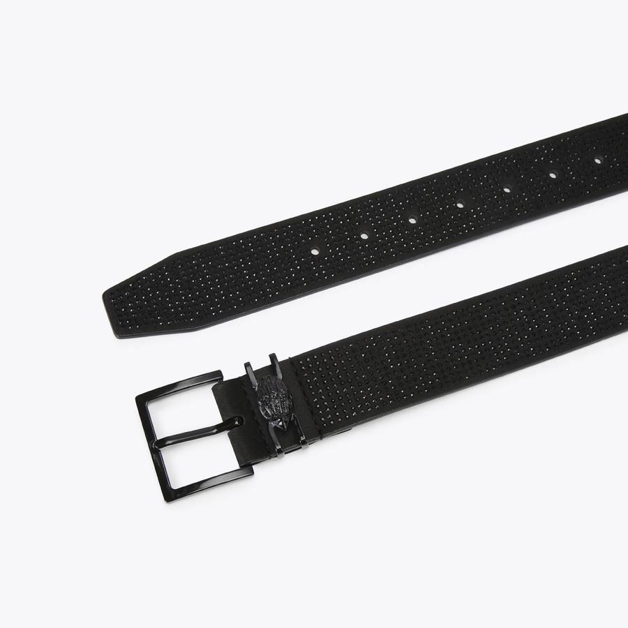 SHOREDITCH GEM 40 BELT Black Crystal Belt by KURT GEIGER LONDON display picture 2