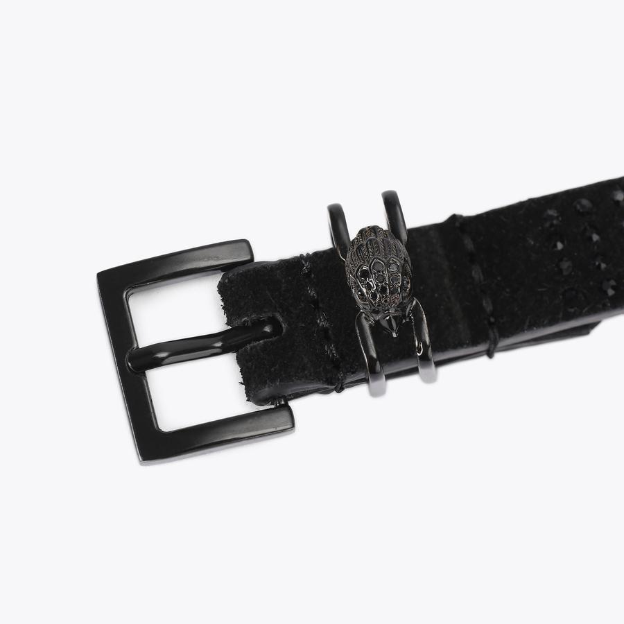 Shoreditch 15 Black Crystal Belt | Kurt Geiger
