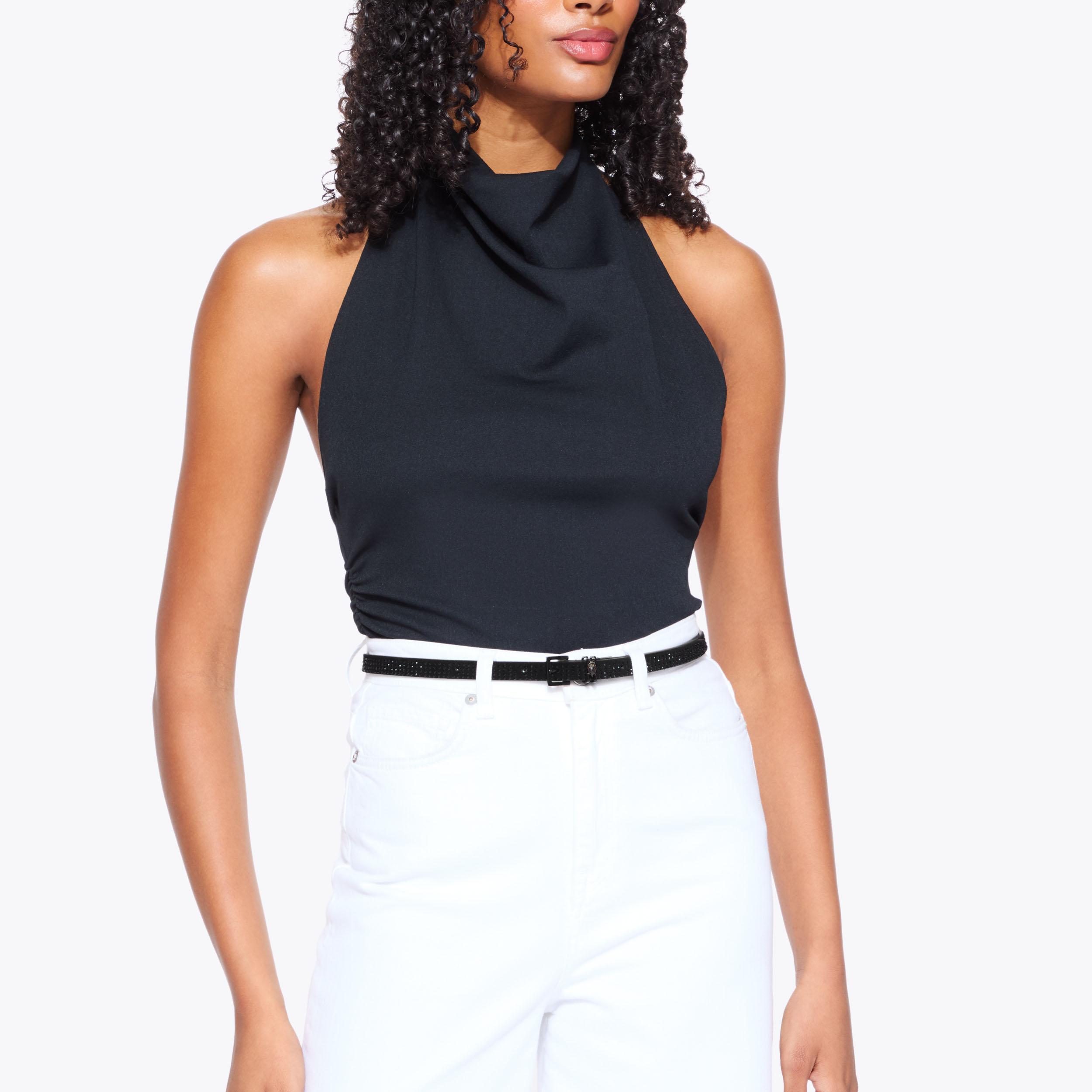 Shoreditch 15 Black Crystal Belt | Kurt Geiger