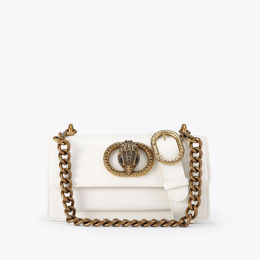 CHELSEA SM EASTW BAG Bone Leather Cross Body Bag by Kurt Geiger London