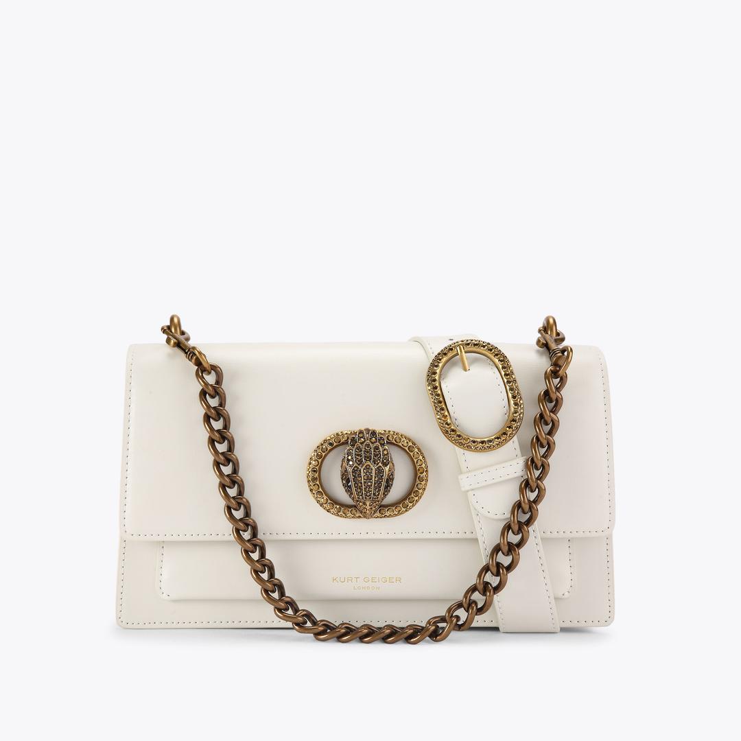CHELSEA EASTW BAG Bone Leather Cross Body Bag by Kurt Geiger London — Kurt Geiger London