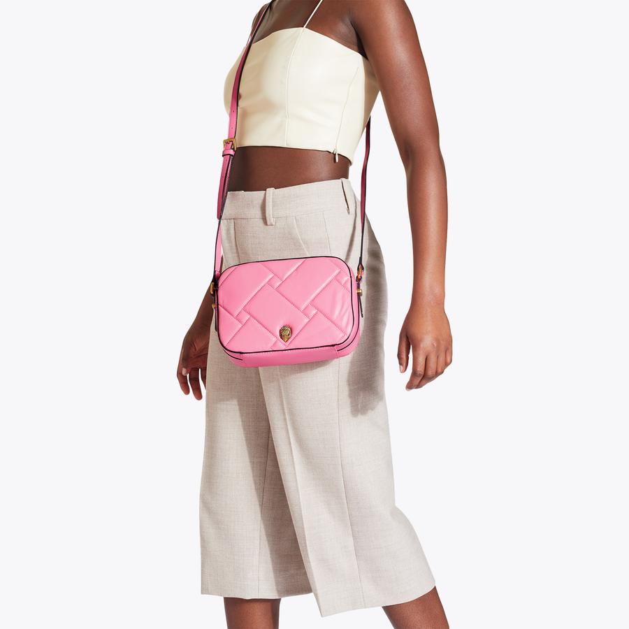 do　ピンク36 KENSINGTON HEART X BODY Pink Leather Cross Body Bag by KURT