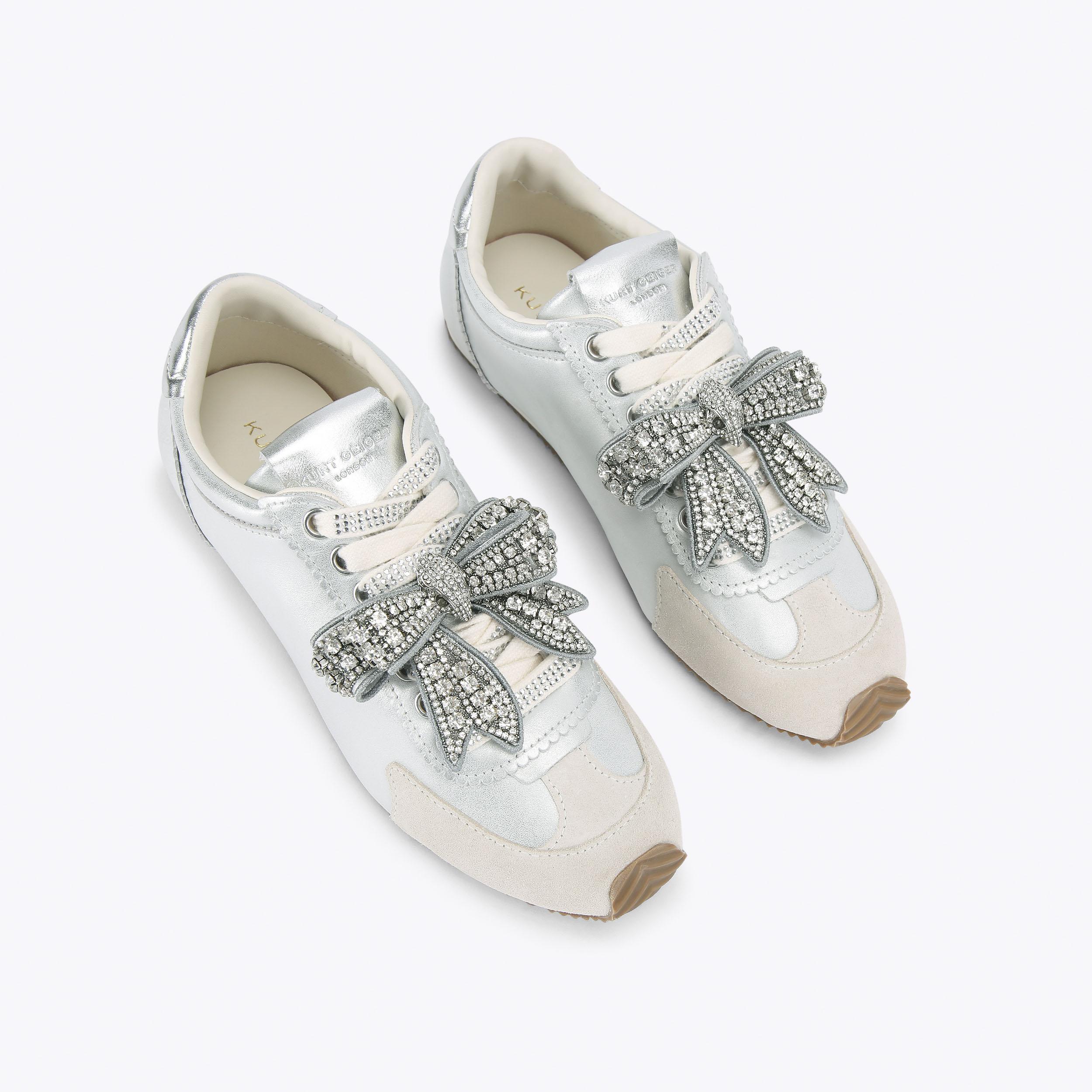 ISLINGTON BOW SNEAKER Metallic Leather Sneaker by KURT