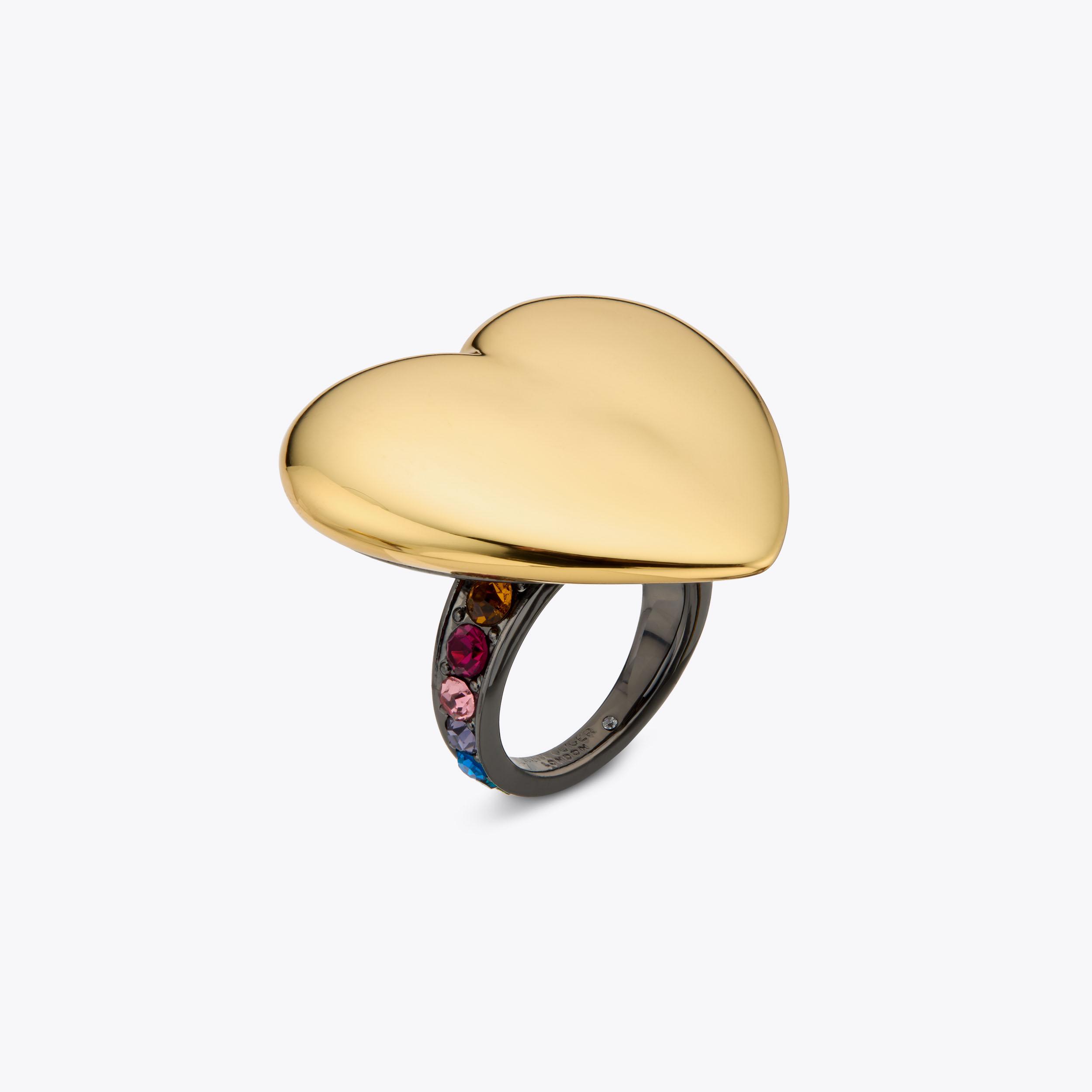 XL HEART RING Heart Ring by KURT GEIGER LONDON