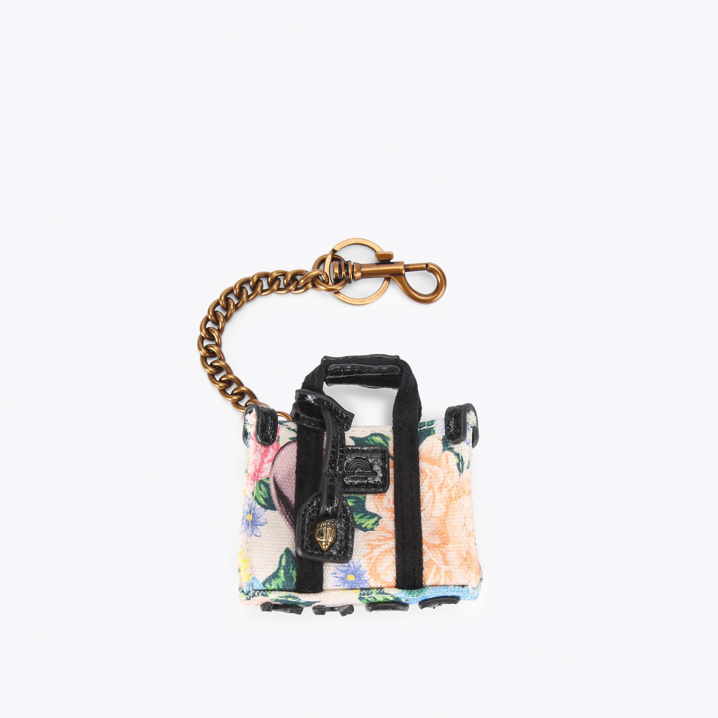 SOUTHBANK KEYRING Printed Heart Floral Southbank Keyring by KURT