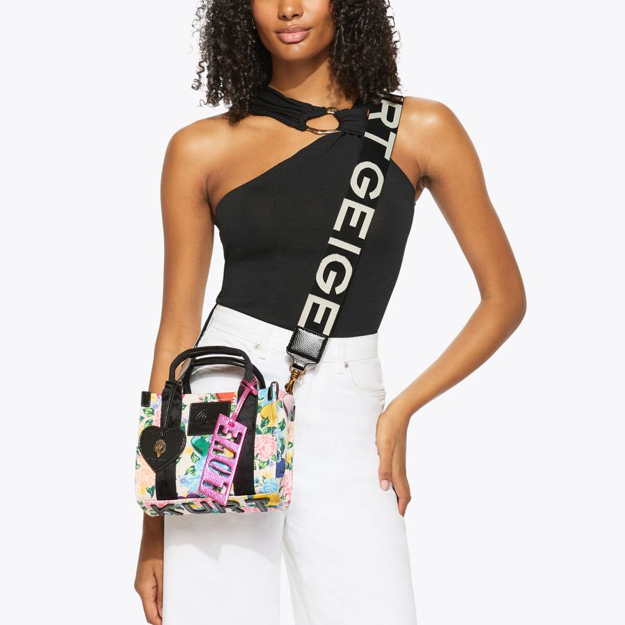 XS SOUTHBANK TOTE Floral Printed Tote Bag by KURT GEIGER LONDON