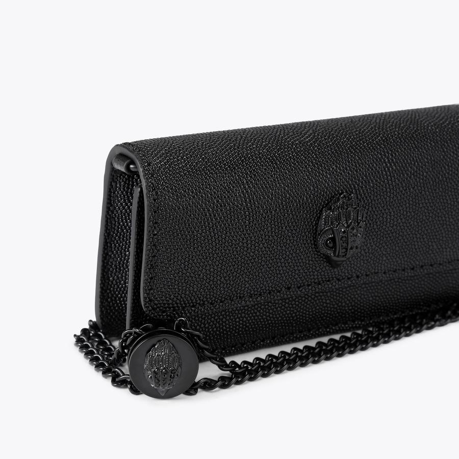 LONG NANO SHOREDITCH DR Black Grained Cross Body Bag Leather by