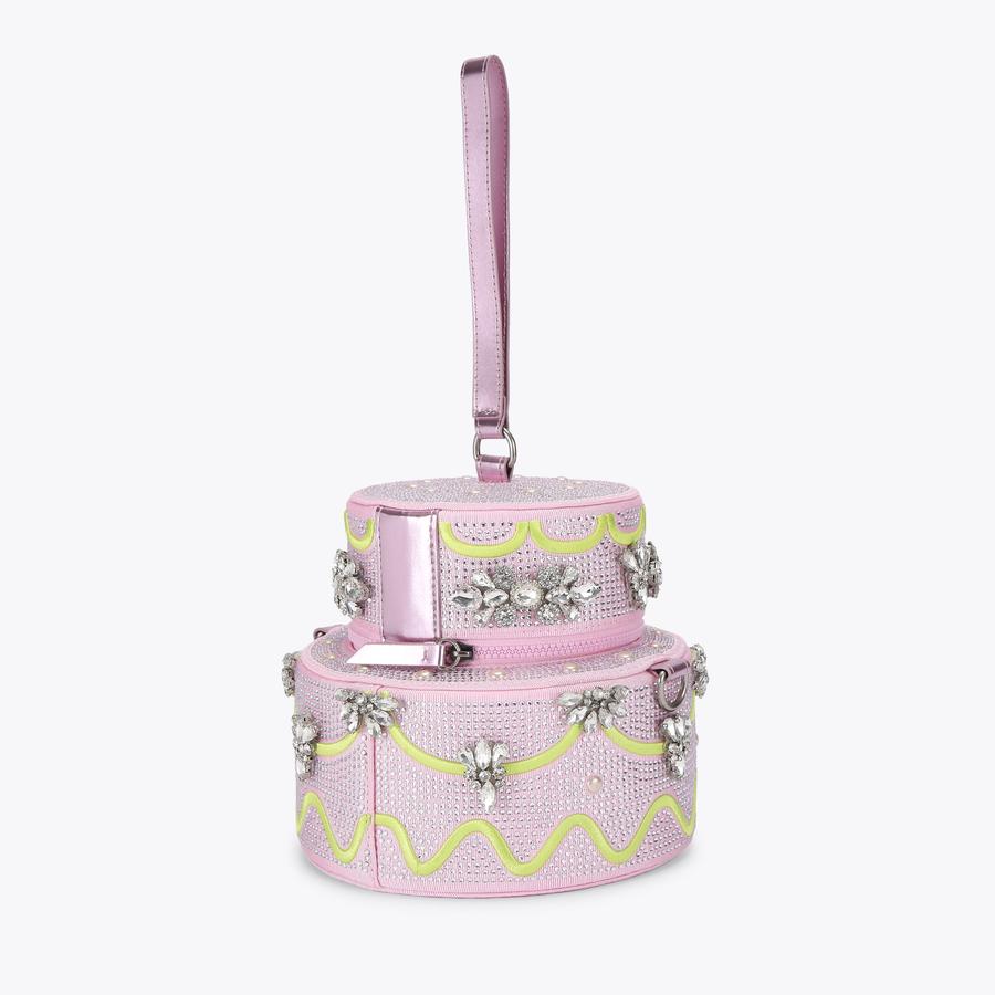 CAKE XBODY BAG Pale Pink Crystal Cake Bag by KURT GEIGER LONDON