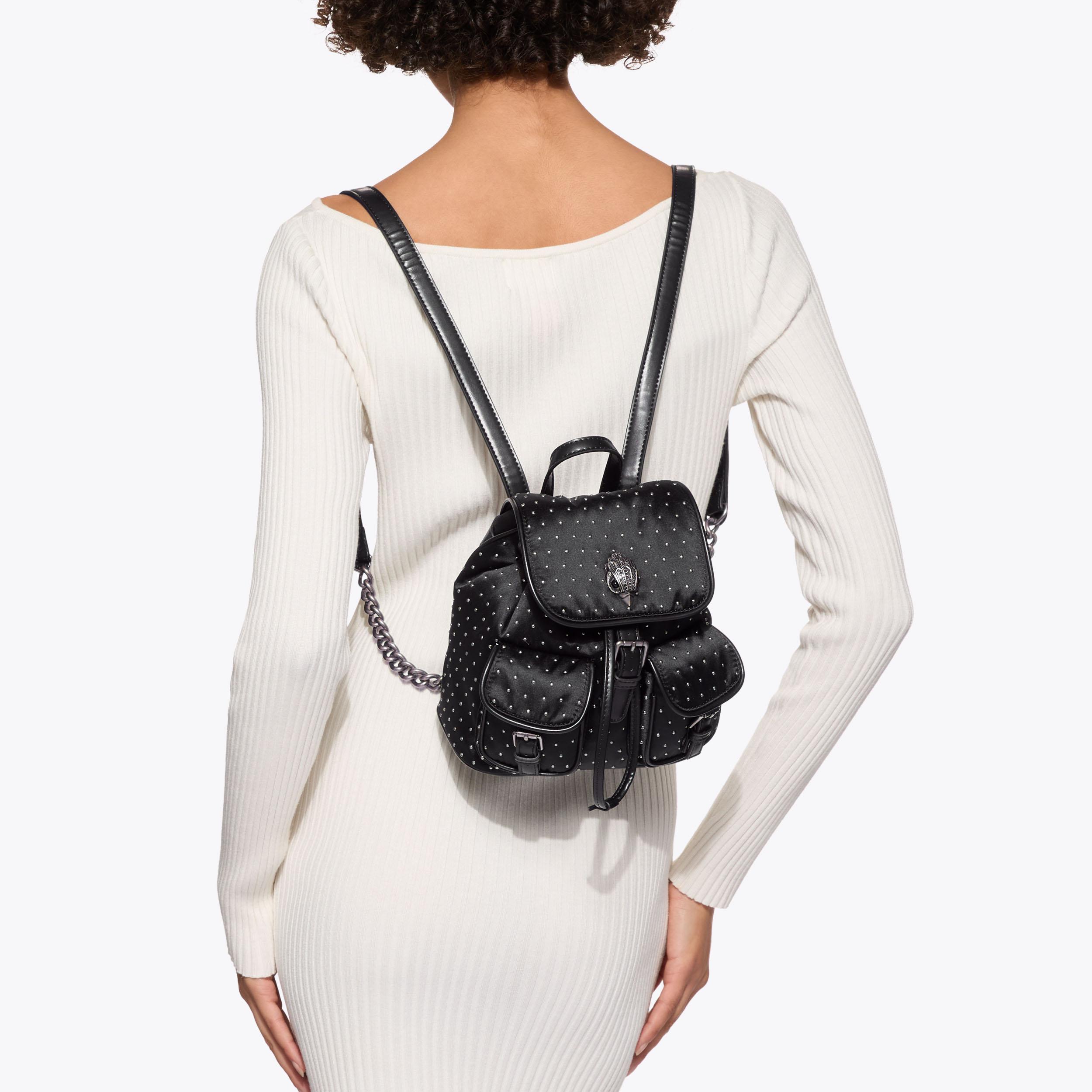 Kurt Geiger London Small Hoxton backpack HOXTON SM BACKPACK STUDS Black Studded Backpack by KURT  main image 3
