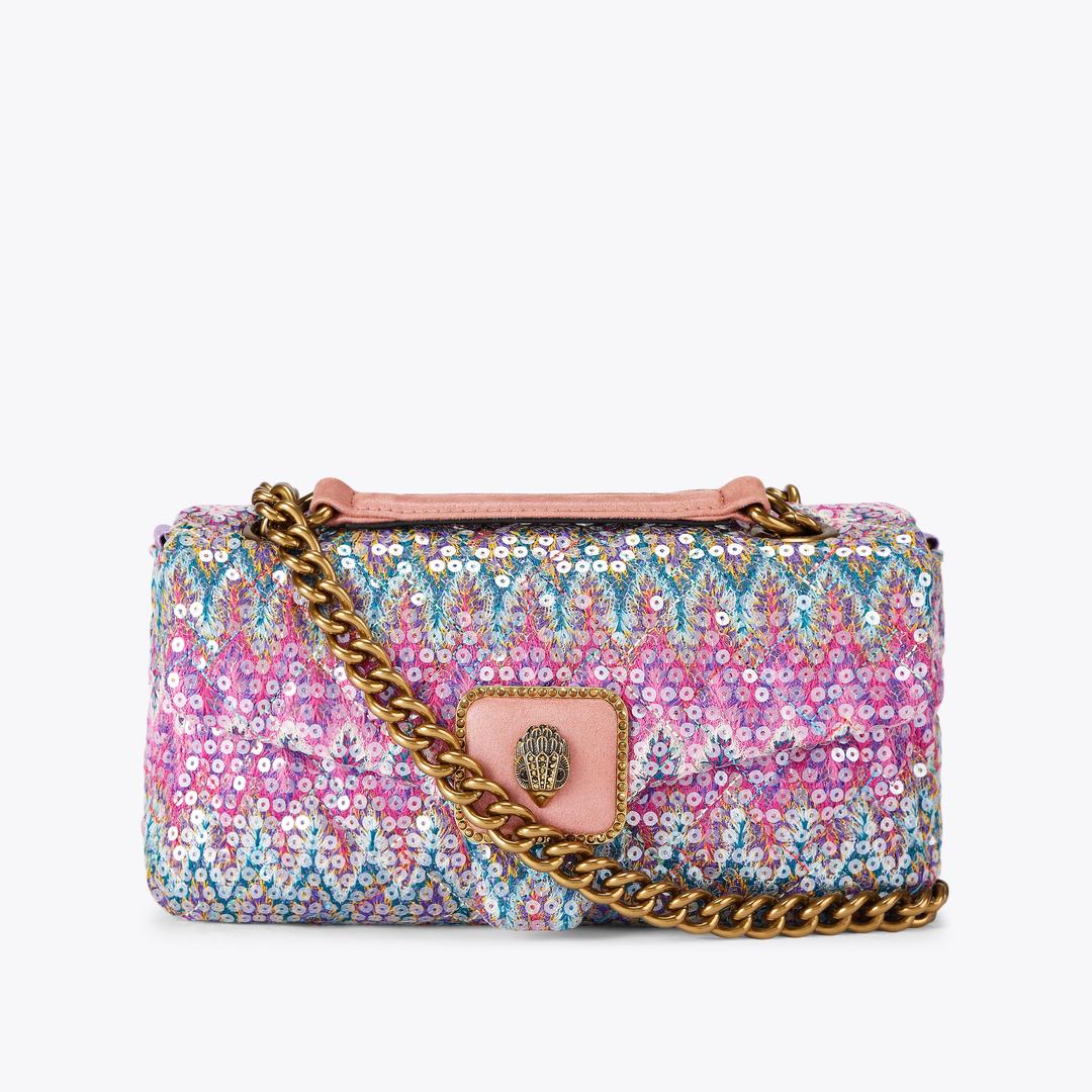 PIMLICO BAG Purple Blue Chevron Fabric Bag by Kurt Geiger London — Kurt Geiger London