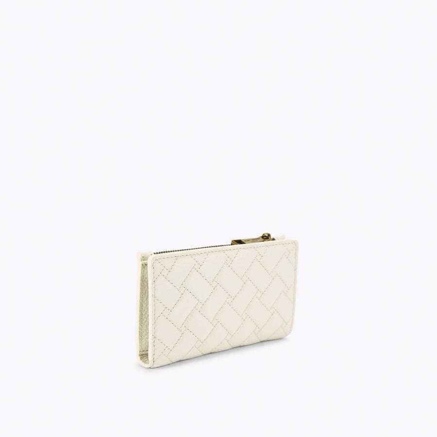 PIMLICO BIFOLD WALLET Bone Pebble Grain Leather Wallet by Kurt