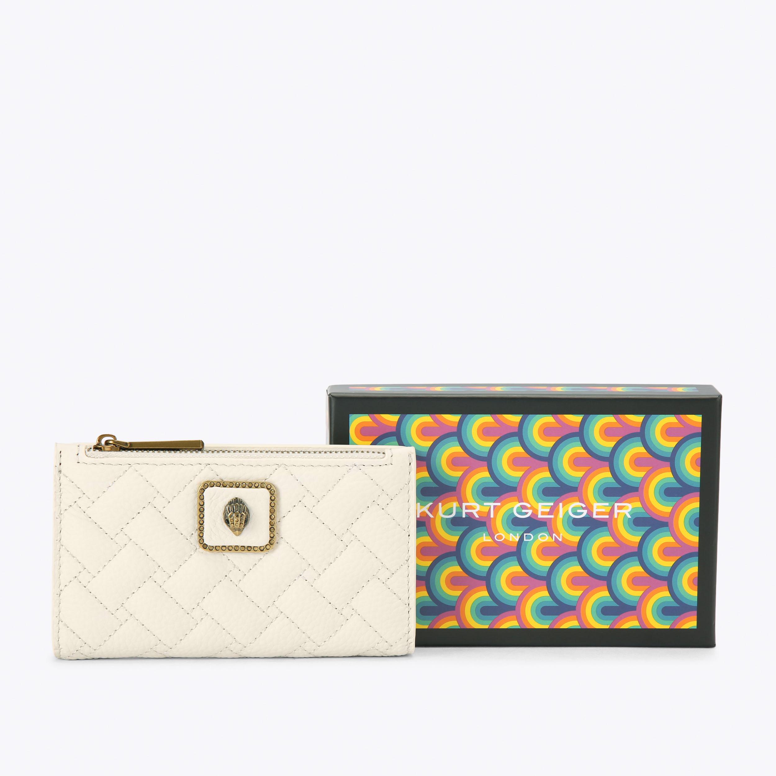 PIMLICO BIFOLD WALLET Bone Pebble Grain Leather Wallet by Kurt