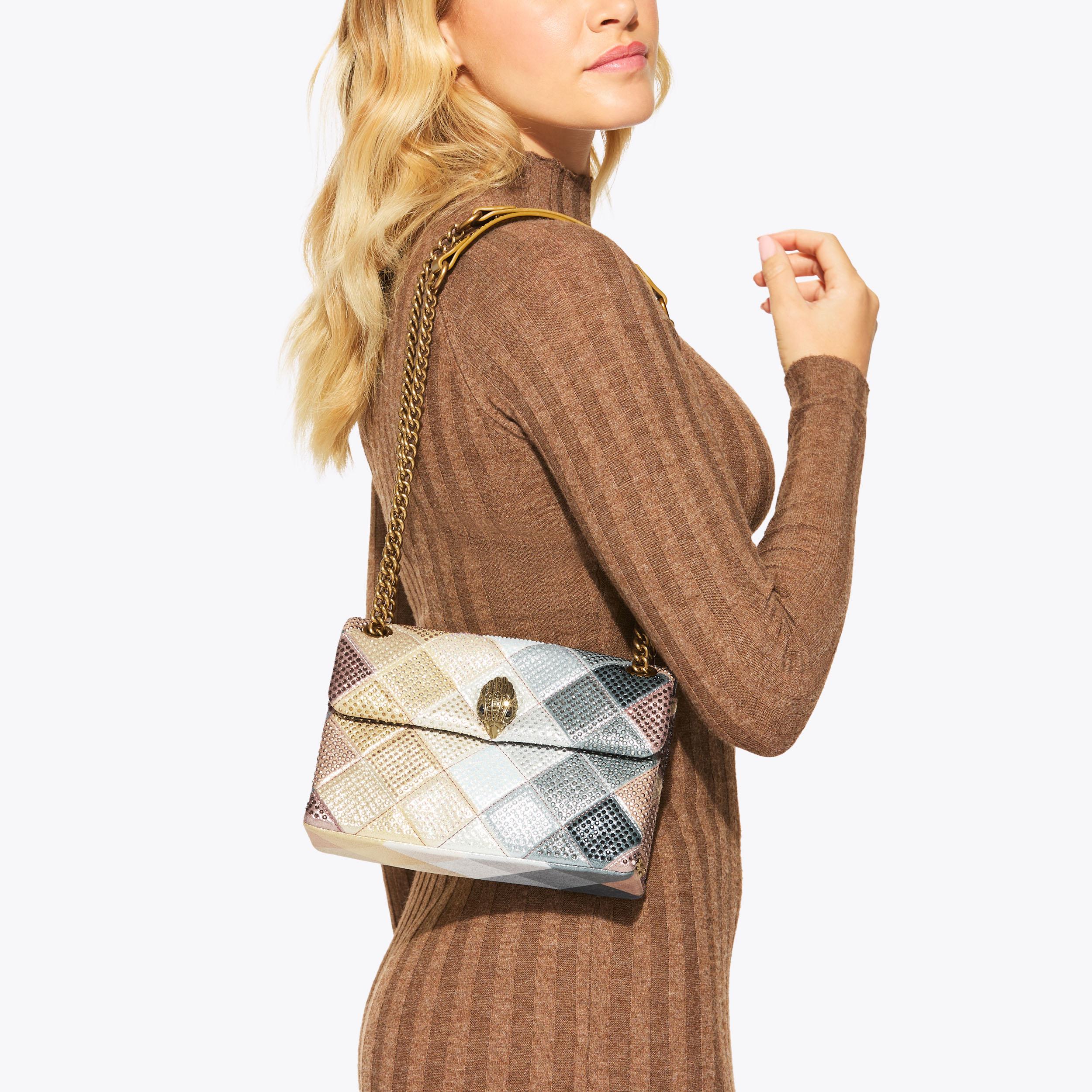FABRIC MD KENSINGTON P Crystal Mini Bag by KURT GEIGER LONDON
