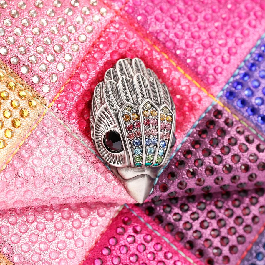 FABRIC MD KENSINGTON P Multi-Colour Diamond Crystal Cross Body Bag