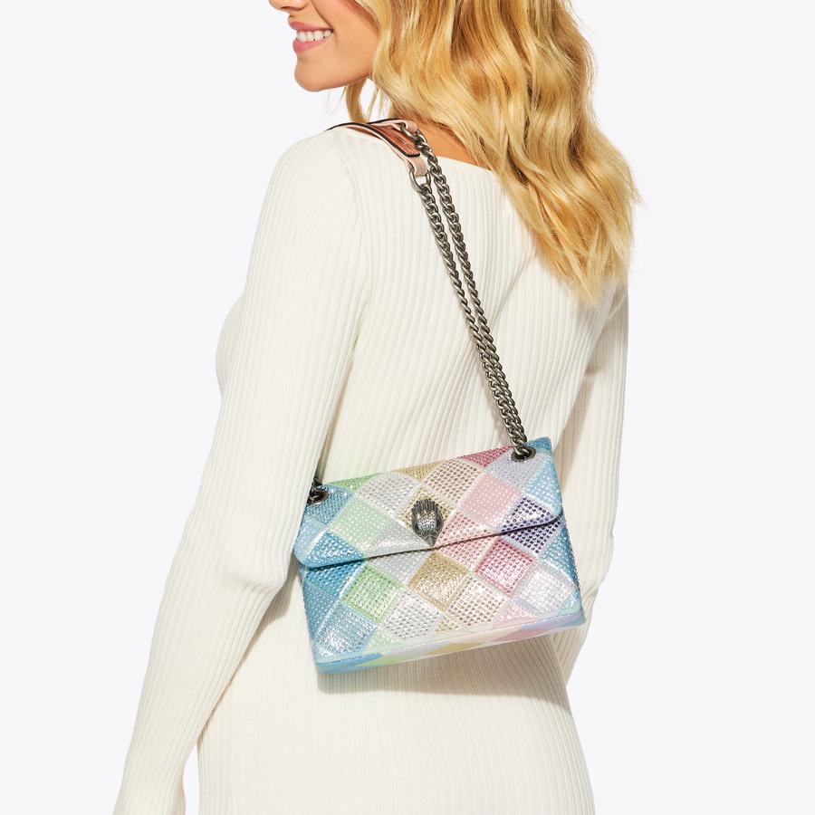FABRIC MD KENSINGTON P Pastel Crystal Cross Body Bag by KURT