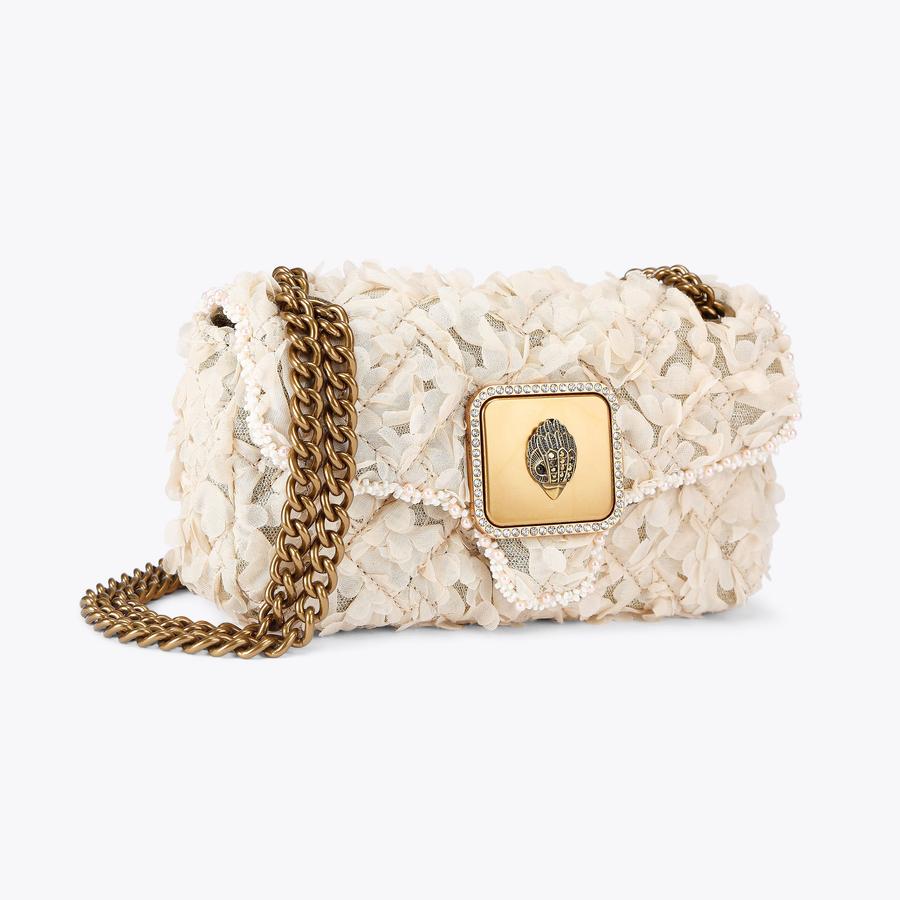 MINI PIMLICO BAG Textured Bone Cross Body Bag by KURT GEIGER LONDON