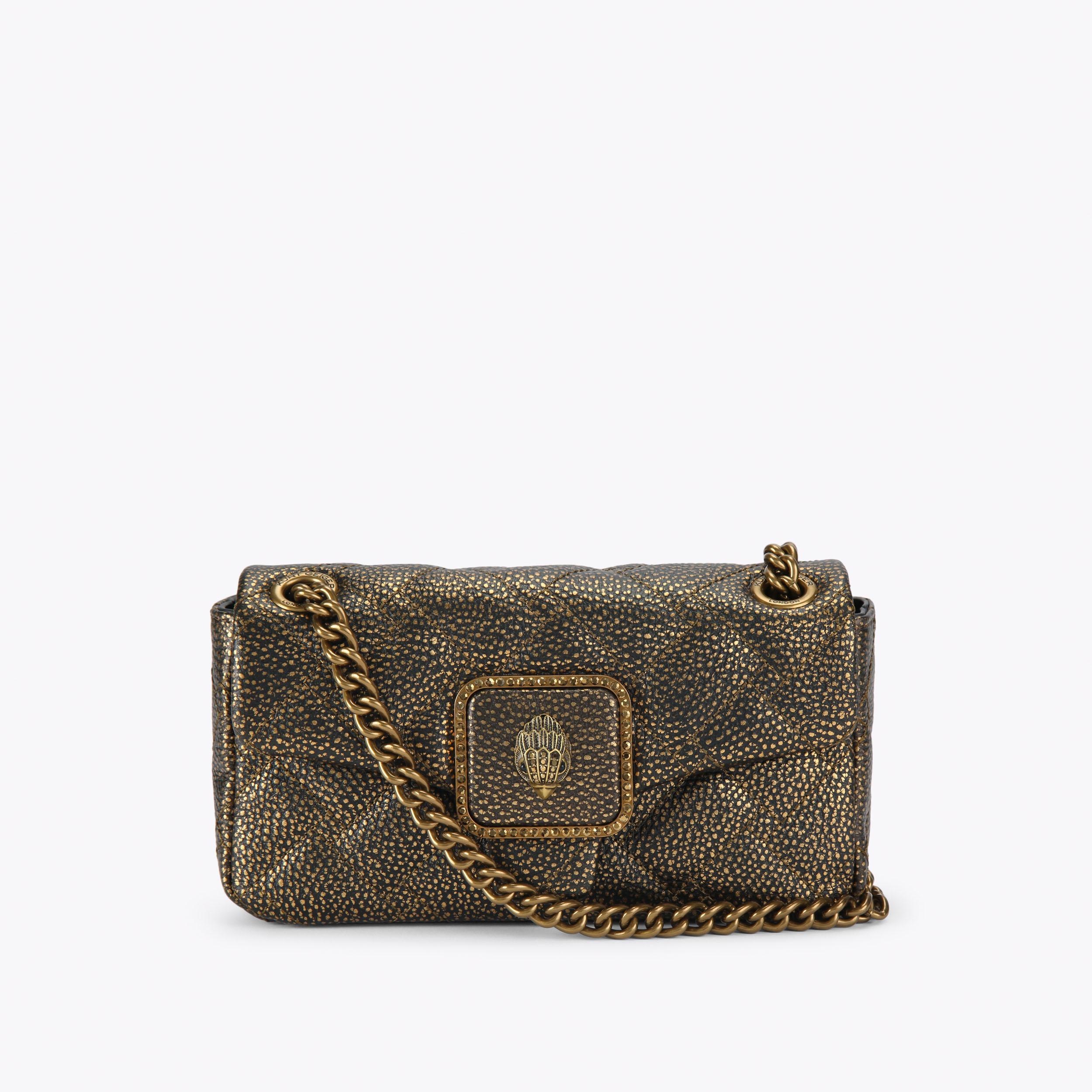 MINI PIMLICO BAG Bronze Metallic Cross Body Bag by KURT GEIGER LONDON