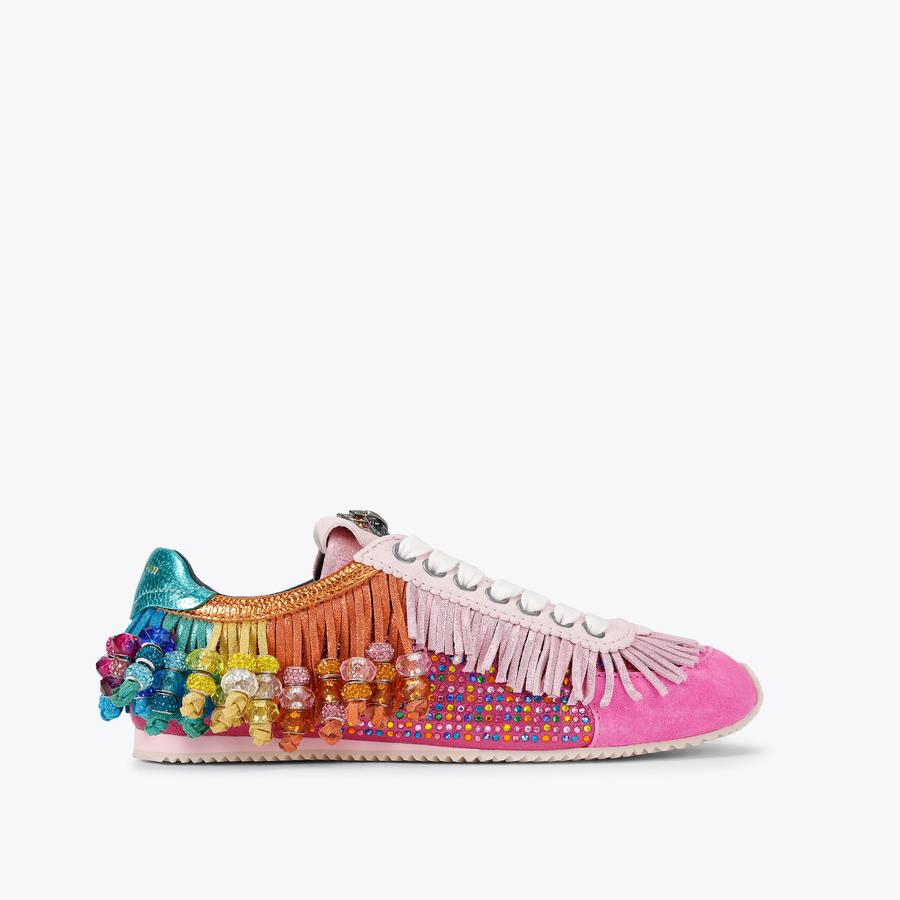 ISLINGTON FRINGE SNEAKER Fringe Rainbow Sneaker by Kurt Geiger London