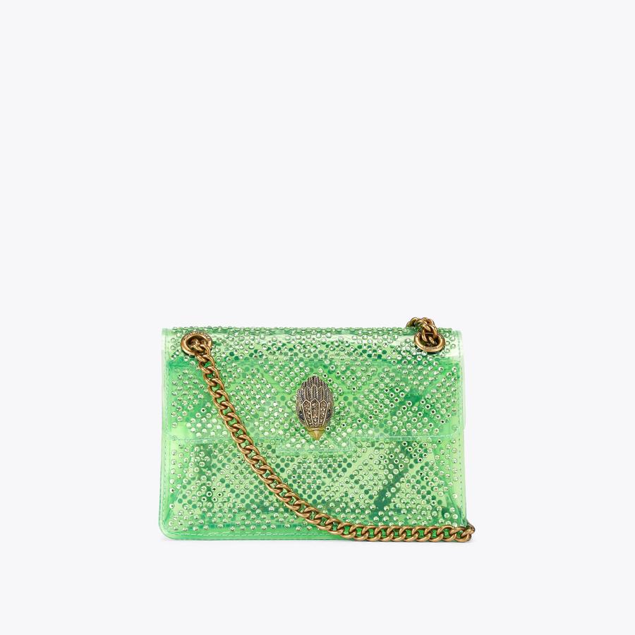 VINYL MINI KENSINGTON H Green Crystal Kensington Bag by KURT