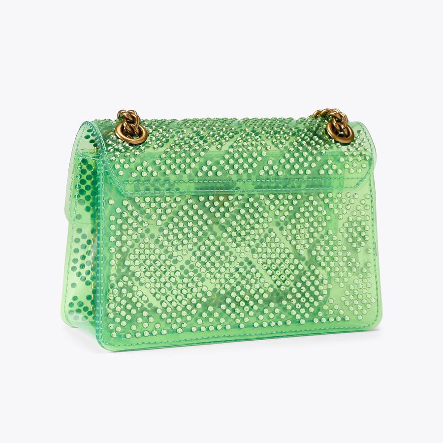 VINYL MINI KENSINGTON H Green Crystal Kensington Bag by KURT