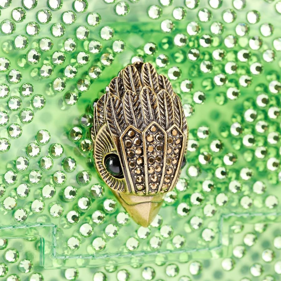 VINYL MINI KENSINGTON H Green Crystal Kensington Bag by KURT