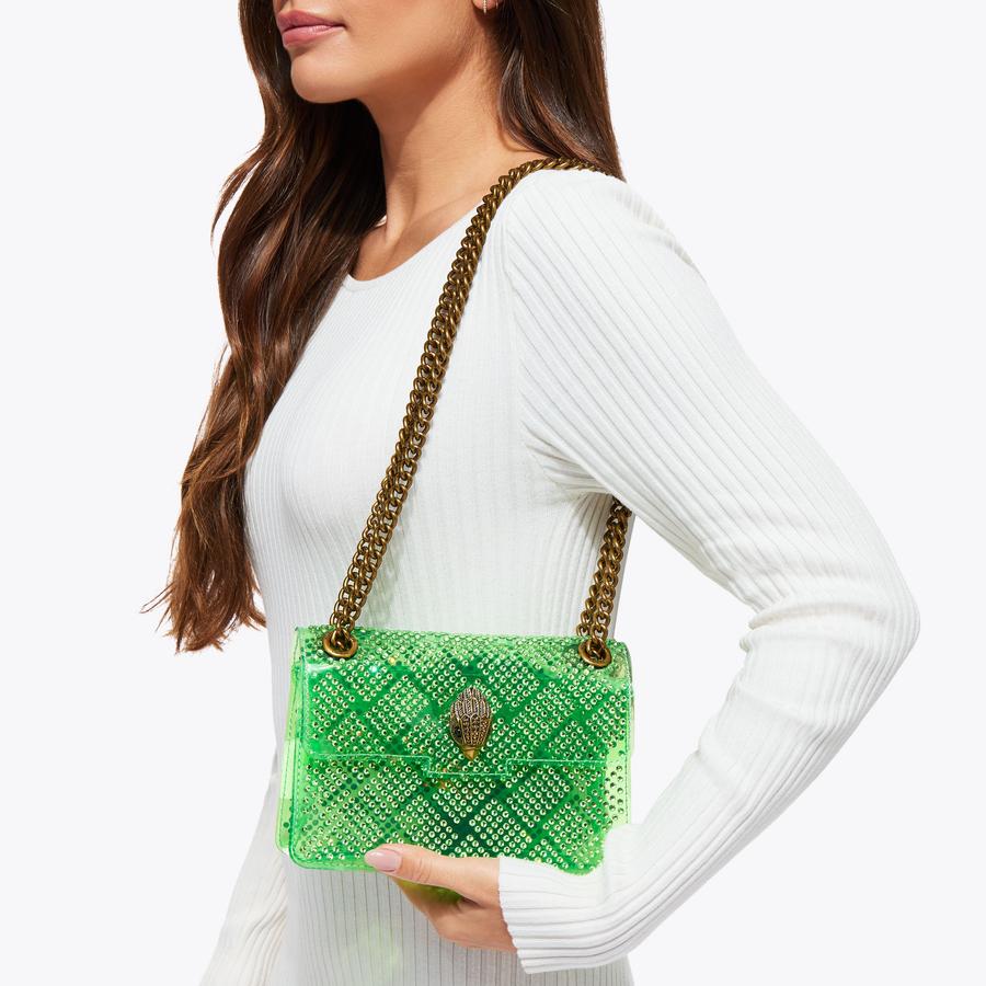 VINYL MINI KENSINGTON H Green Crystal Kensington Bag by KURT