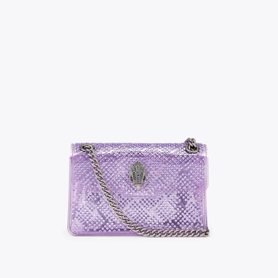 VINYL MINI KENSINGTON H Lilac Crystal Mini Bag by KURT GEIGER LONDON