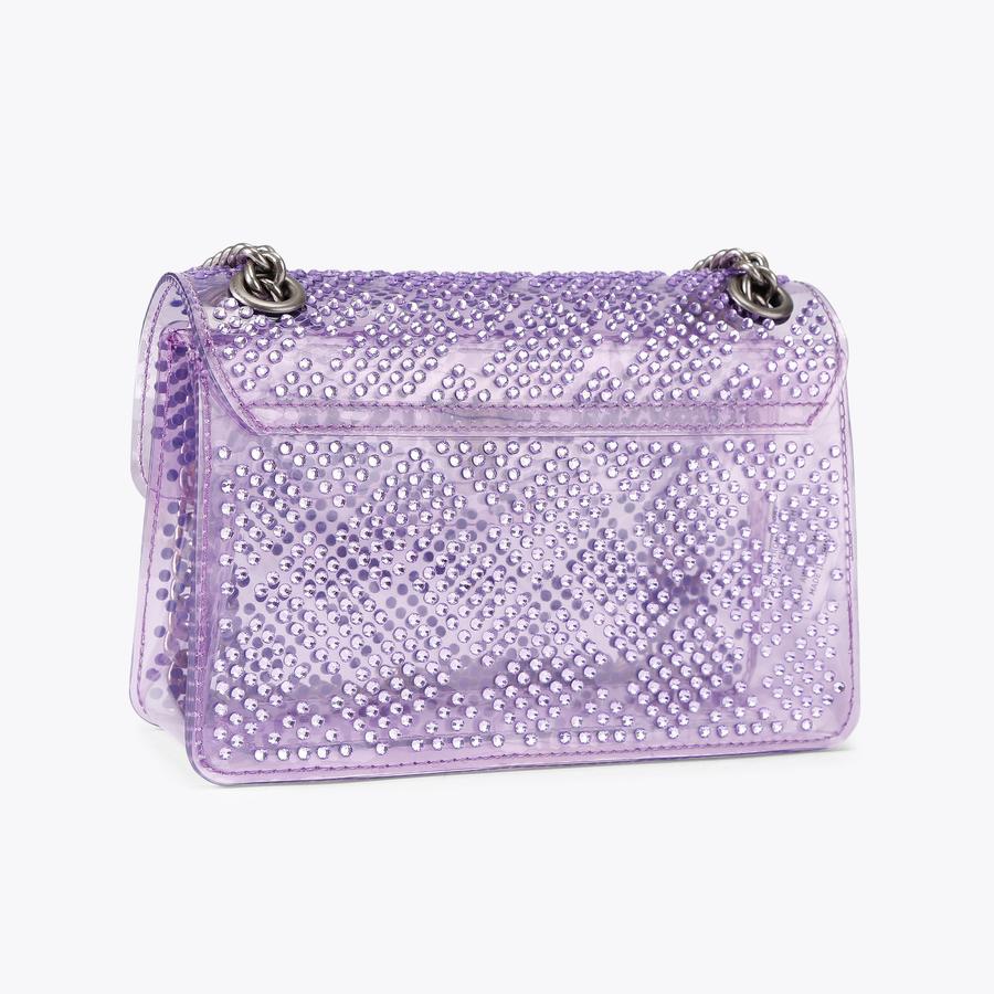 VINYL MINI KENSINGTON H Lilac Crystal Mini Bag by KURT GEIGER LONDON