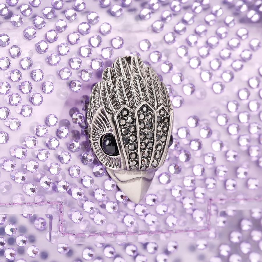 VINYL MINI KENSINGTON H Lilac Crystal Mini Bag by KURT GEIGER LONDON