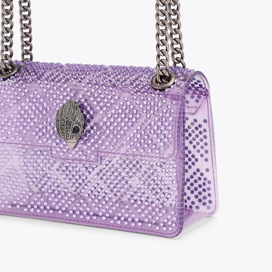 VINYL MINI KENSINGTON H Lilac Crystal Mini Bag by KURT GEIGER LONDON
