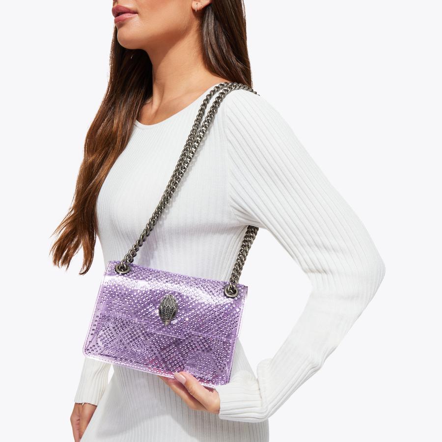 VINYL MINI KENSINGTON H Lilac Crystal Mini Bag by KURT GEIGER LONDON
