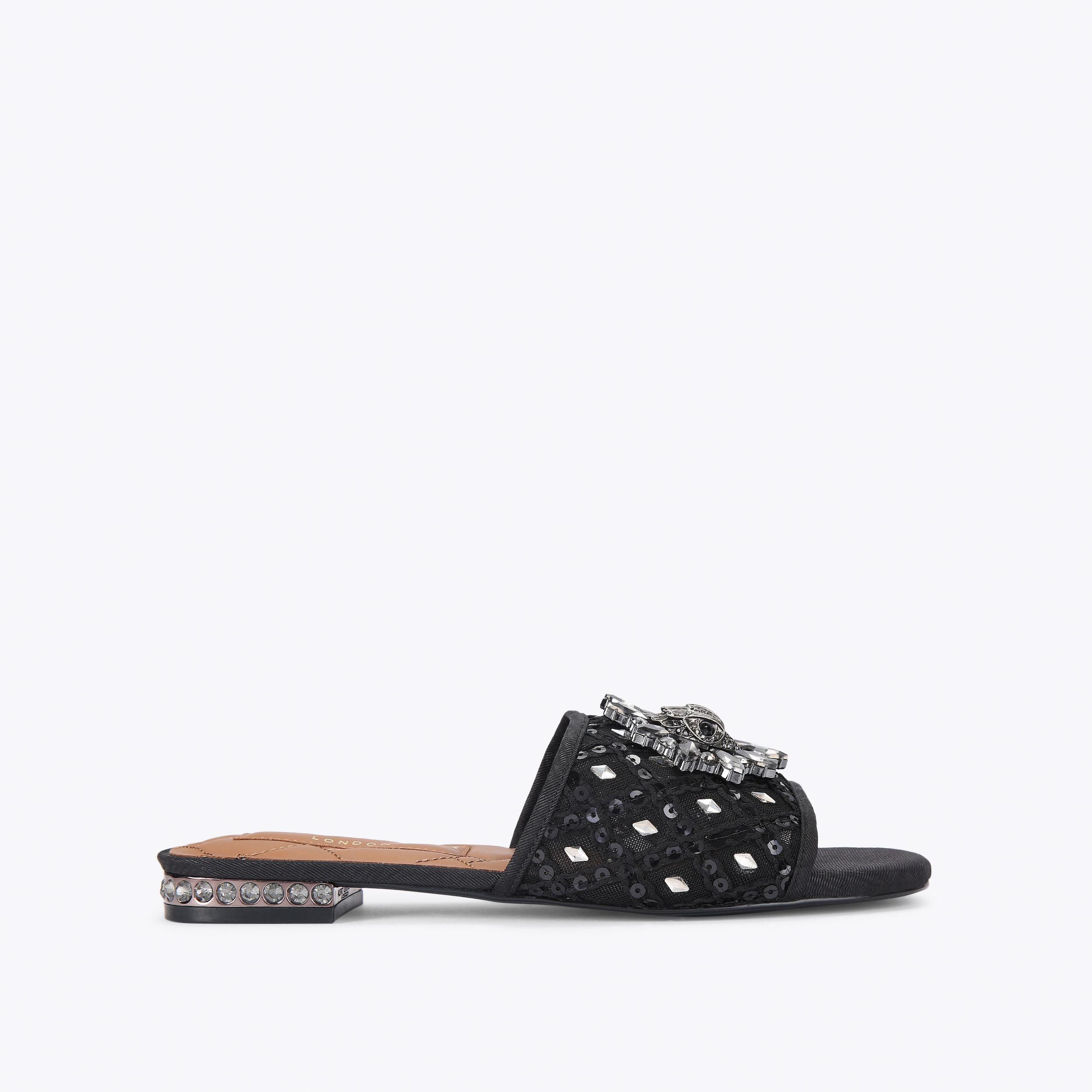 CHELSEA C FLAT SANDAL Slip On Sandal by KURT GEIGER LONDON