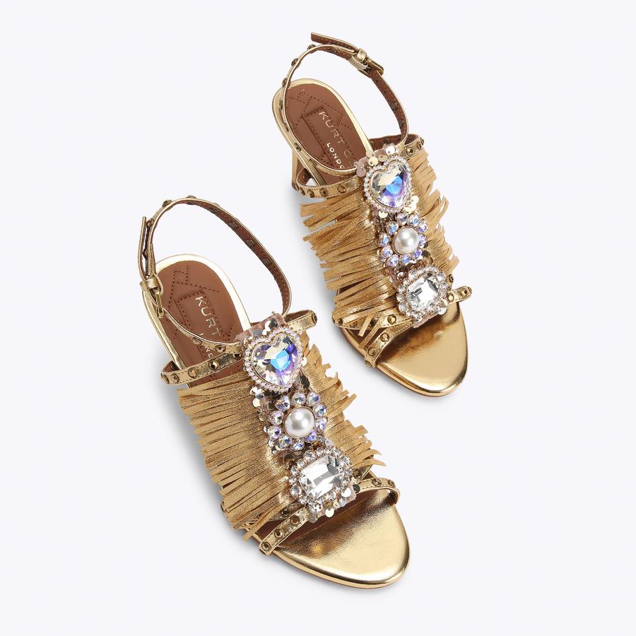 JEWEL FRINGE SANDAL by KURT GEIGER LONDON
