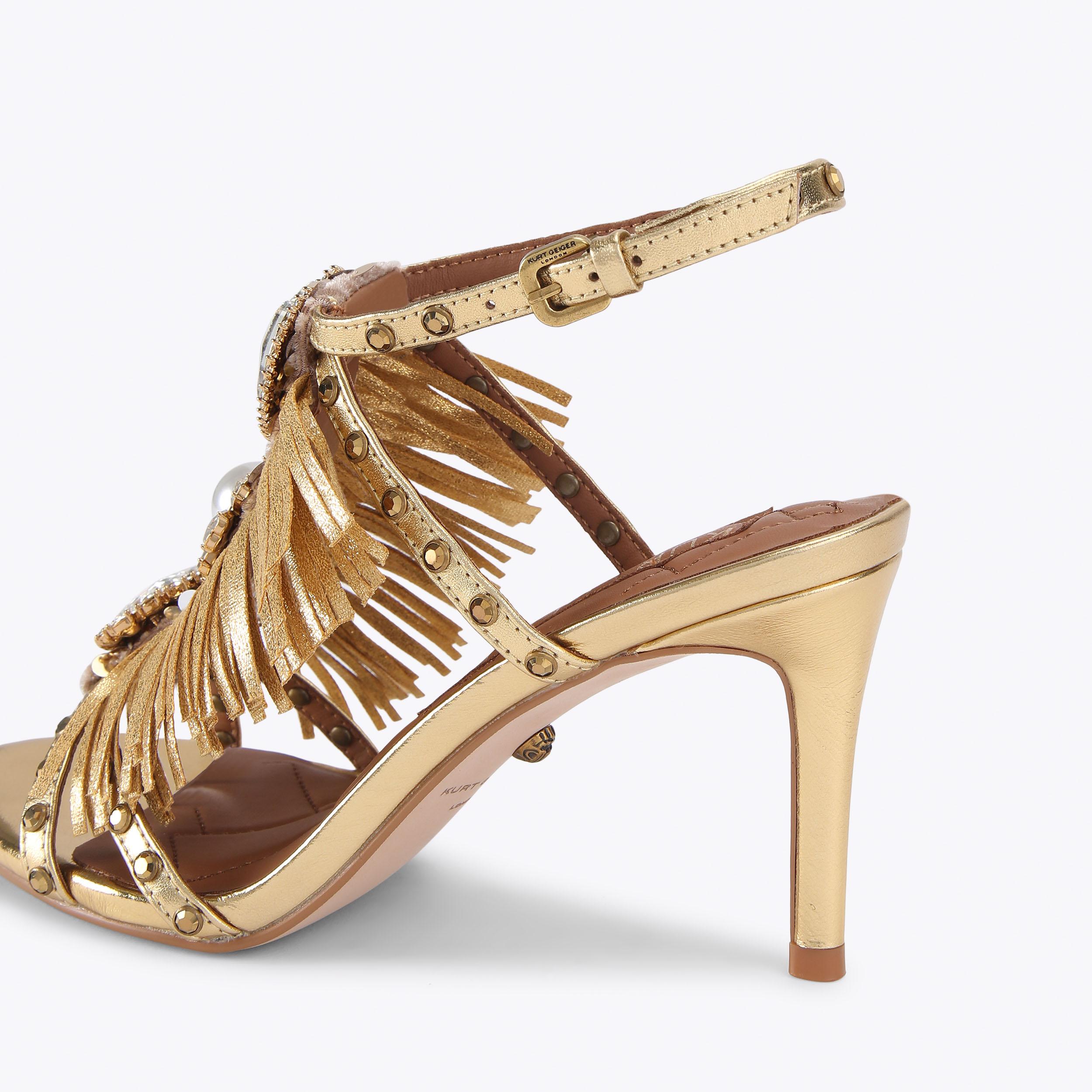 JEWEL FRINGE SANDAL by KURT GEIGER LONDON