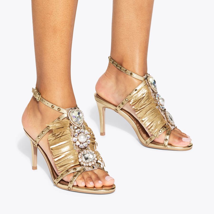 JEWEL FRINGE SANDAL by KURT GEIGER LONDON