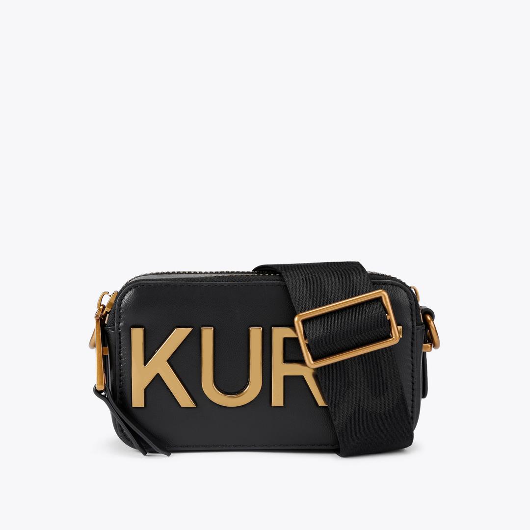 2Z SM KENSINGTON CAMERA K Black Leather Cross Body Camera Bag by KURT GEIGER LONDON — Kurt Geiger London