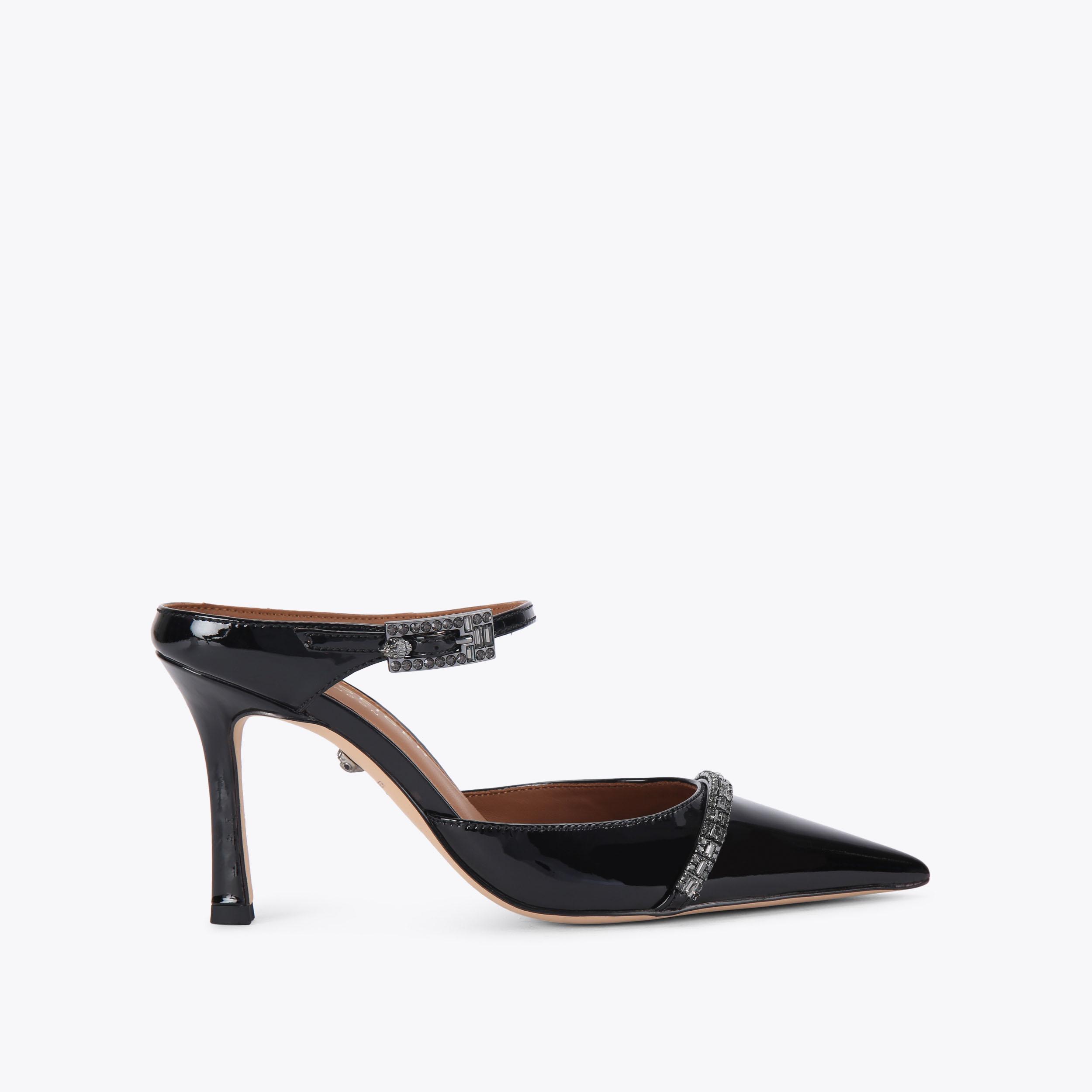 Escarpins Vernis Noirs Kurt Geiger - Taille 39, Talons Hauts - Occasion En Excellent état
