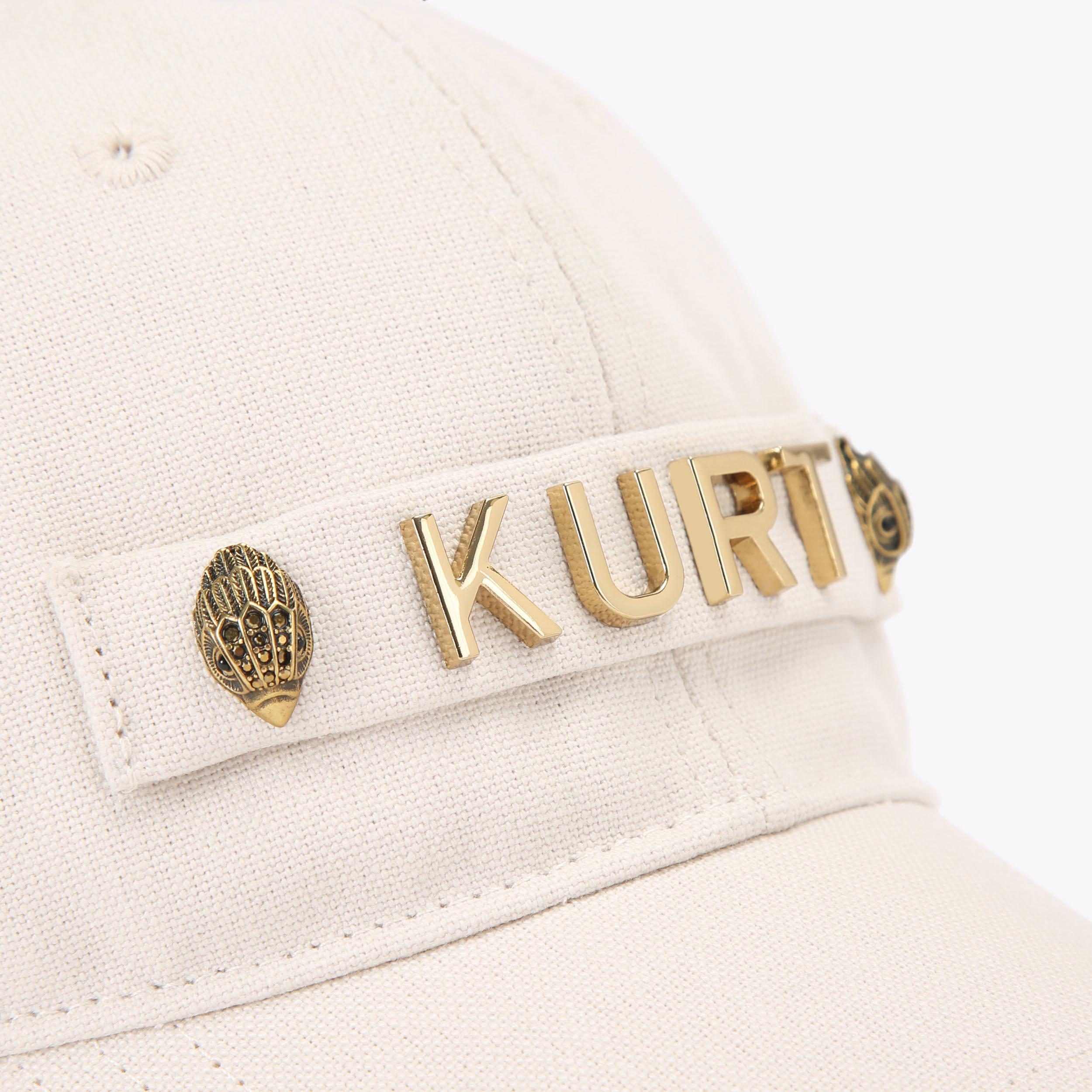 NWT Kurt Geiger Gray Patterned Baseball Cap Designer Shoes & Accessories For Men & Women | Kurt Geiger main image 4