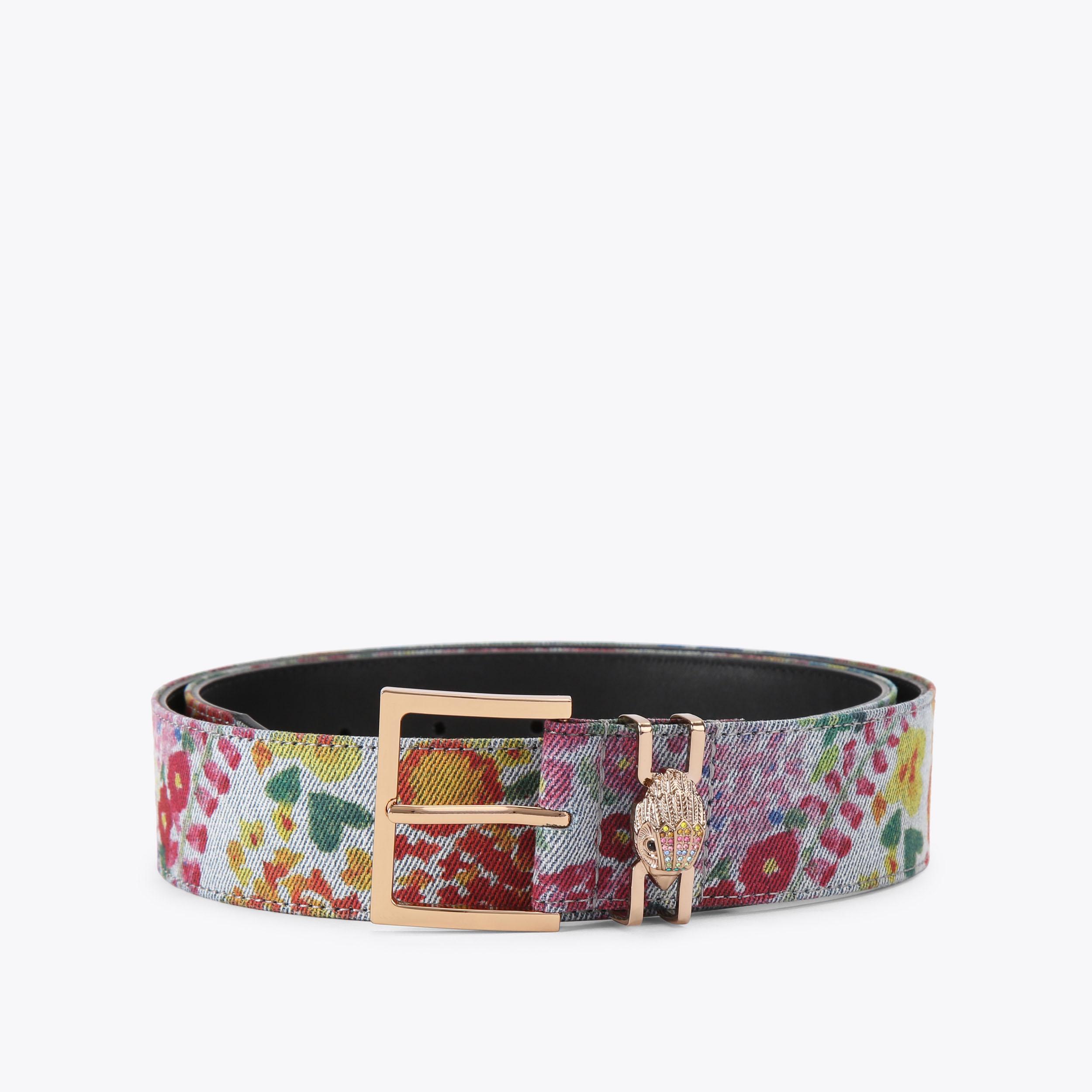 VTG Dan Place Multicolor Floral Needlepoint Belt Womens Size 30 Mountain Range Needlepoint Belt – Harding-Lane – Harding Lane main image 3
