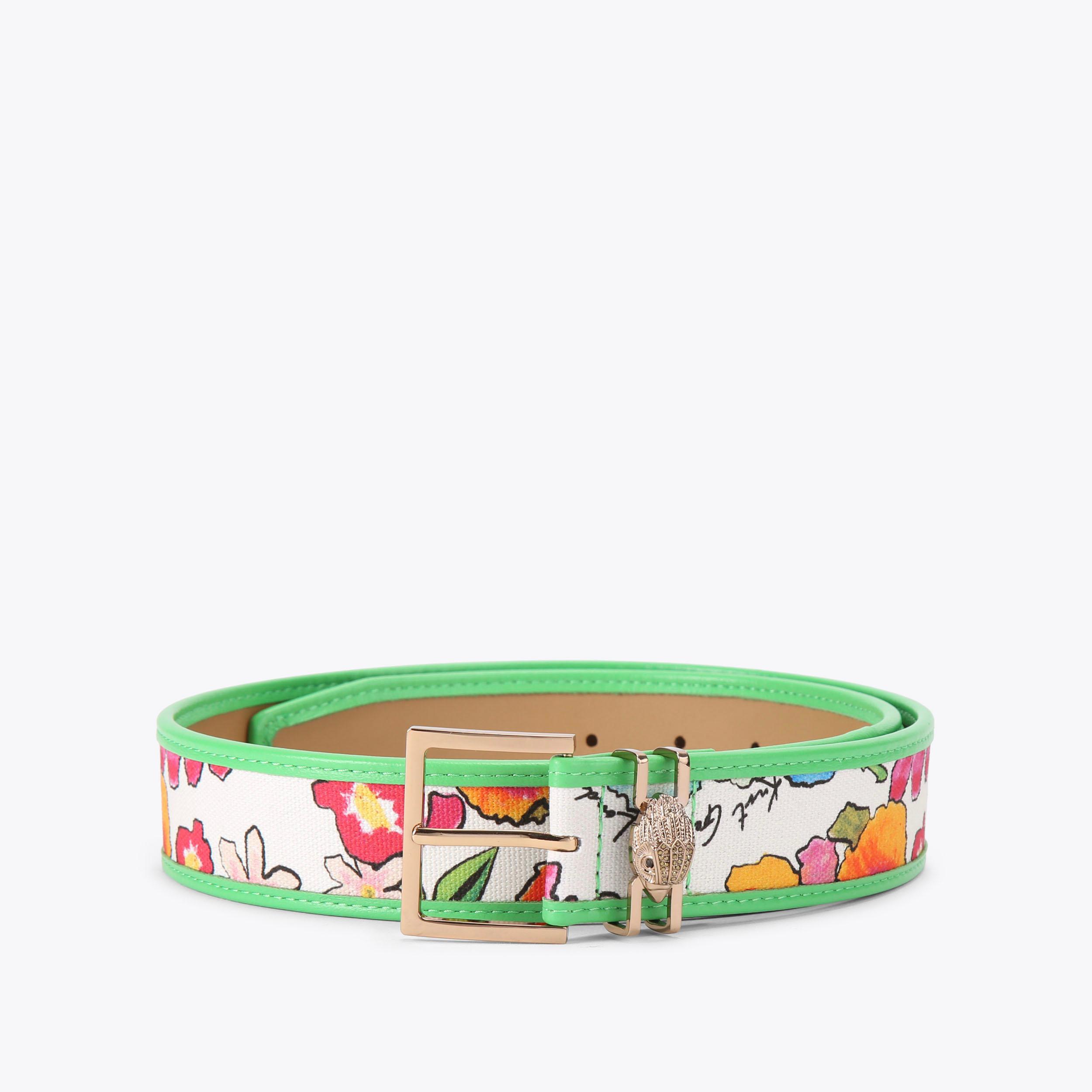 Kurt Men Two-Tone Pink and Teal Women\'s Belt mayfair-18-belt-fushia-snake-  main image 4