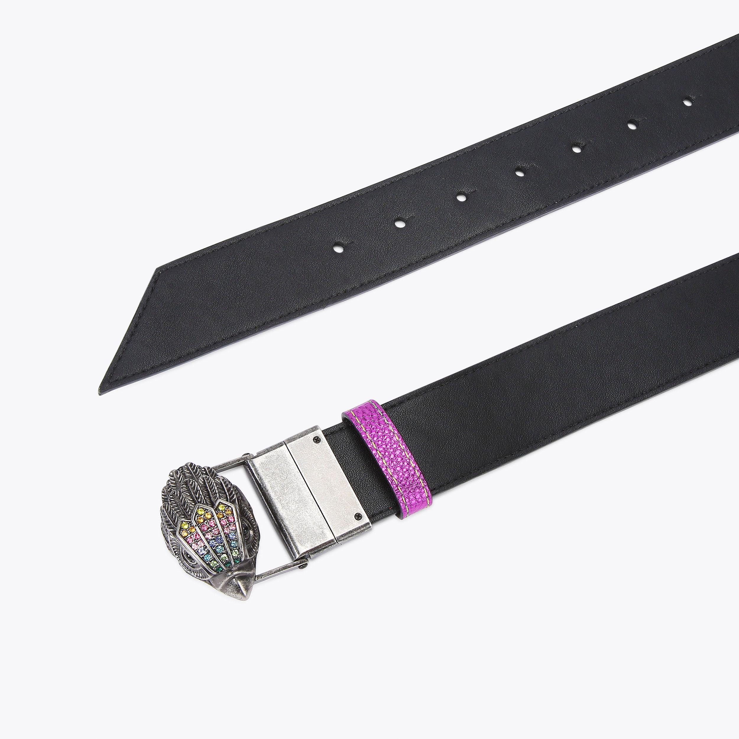 REVERSIBLE 38 EAGLE BELT Rainbow Pebble Grain Belt by KURT 